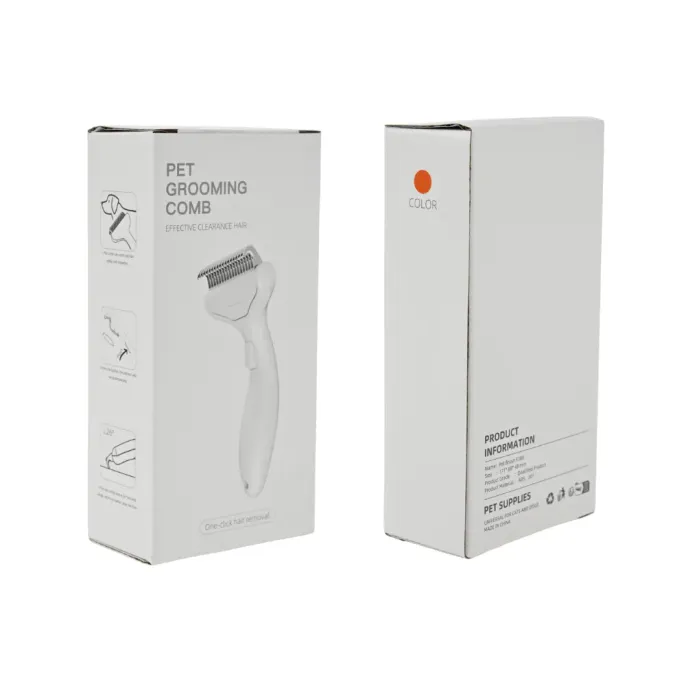 Pet hair removal comb