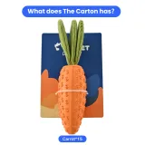 Interactive Teeth-Cleaning Carrot Rubber Squeaky Dog Toy_1 Interactive Teeth-Cleaning Carrot Rubber Squeaky Dog Toy_1