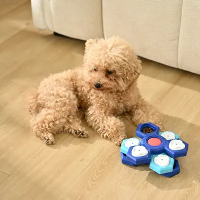Interactive 3-layer Rotating Puzzle Dog Feeding Plate_5 Interactive 3-layer Rotating Puzzle Dog Feeding Plate_5
