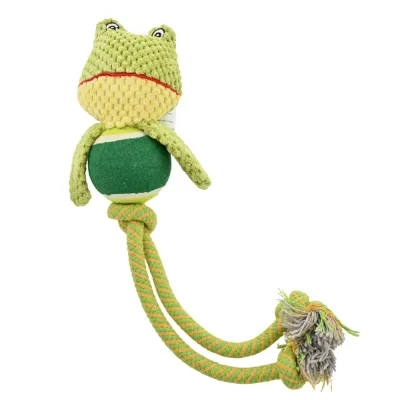 Tennis Ball Long Legs Funny Frog Shape Dog Toy_2
