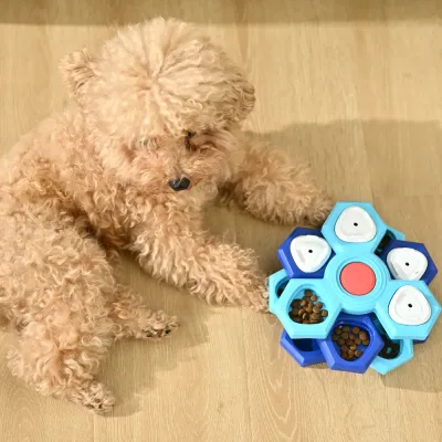 4 Spinning Layers Pet Training Rotate Dog Puzzle Toys_6