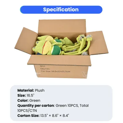 Tennis Ball Long Legs Funny Frog Shape Dog Toy_8