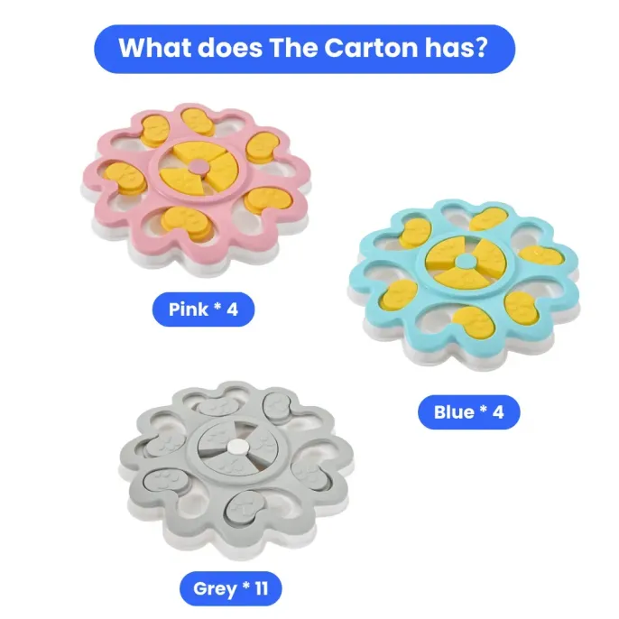 dog feeding puzzle toy Color