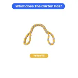 Double Handle Pet Dog Rope Toy color