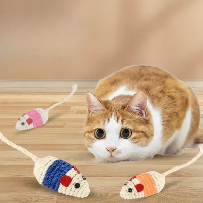 rope mouse toy