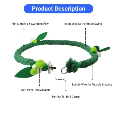 cockatiel rope toy