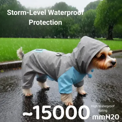medium dog rain jacket