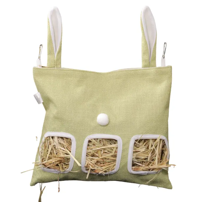 3 Hole Rabbit Hanging Hay Feeder Bag Large Capacity