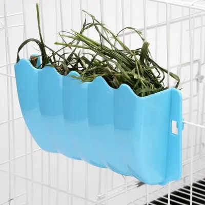 Pet cage hay rack