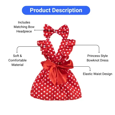 bow decor pet outfit