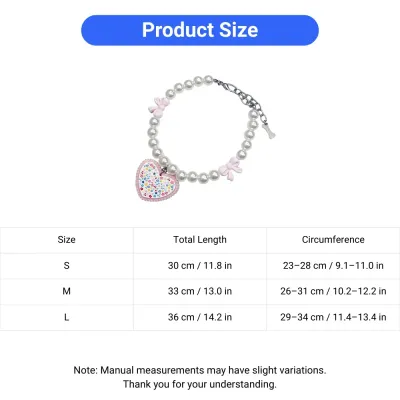 heart pendant pet collar