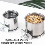 Universal cage compatible feeding bowl