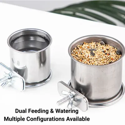 Universal cage compatible feeding bowl Universal cage compatible feeding bowl