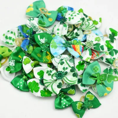 Green pet bow Green pet bow
