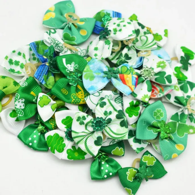 Green pet bow Green pet bow
