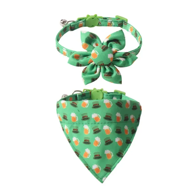 green cat collar green cat collar