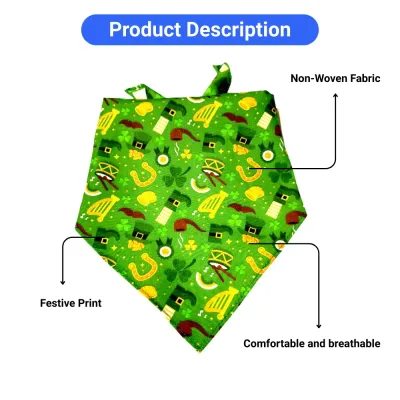 st patrick day dog bandana