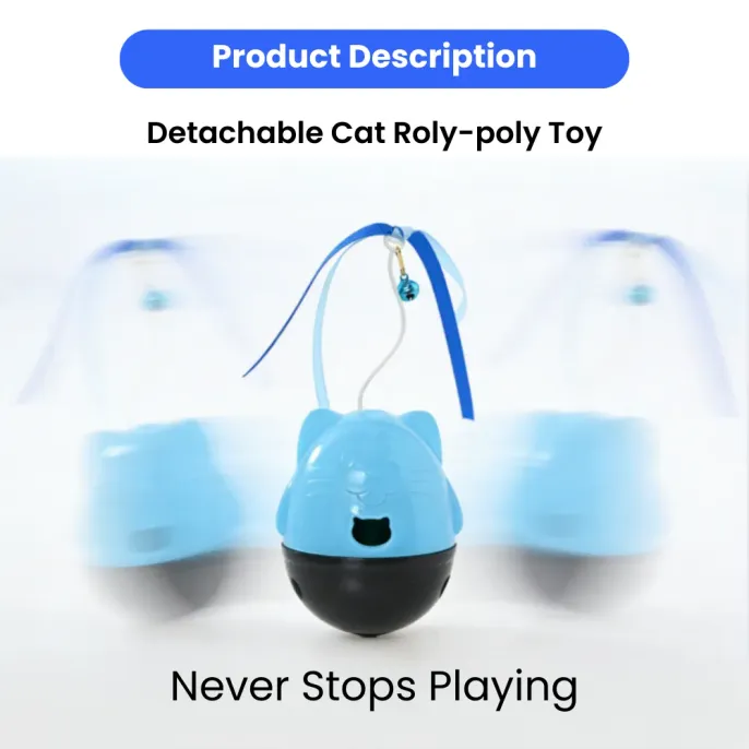 Multifunctional Detachable Cat Roly-Poly Toy with Bell and Ribbon7