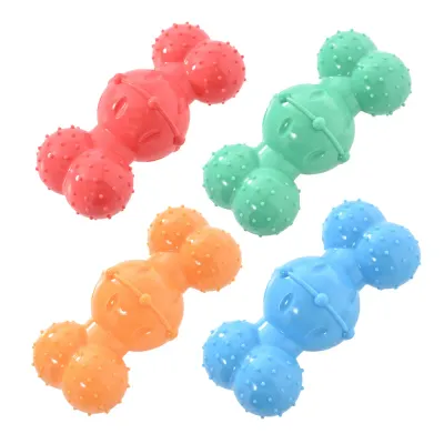 Four-Color Mixed Set Teeth Cleaning Bone Style TPR Dog Toy1