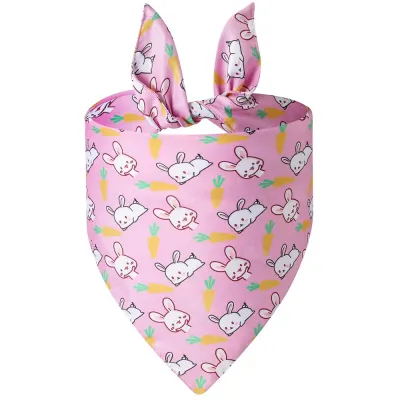wholesale Easter Egg Rabbit Printed Cute Soft Pet Dog Bandana wholesale Easter Egg Rabbit Printed Cute Soft Pet Dog Bandana
