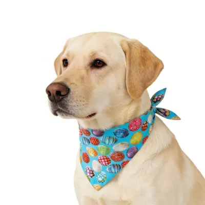 Wholesale Easter Egg Rabbit Printed Cute Soft Pet Dog Bandana Wholesale Easter Egg Rabbit Printed Cute Soft Pet Dog Bandana