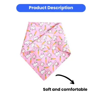 Wholesale Easter Egg Rabbit Printed Cute Soft Pet Dog Bandana Wholesale Easter Egg Rabbit Printed Cute Soft Pet Dog Bandana