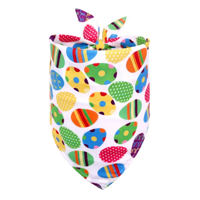 Easter Pet Bandana Dog Holiday Bib   Cute Soft Comfortable Festive Accessory 