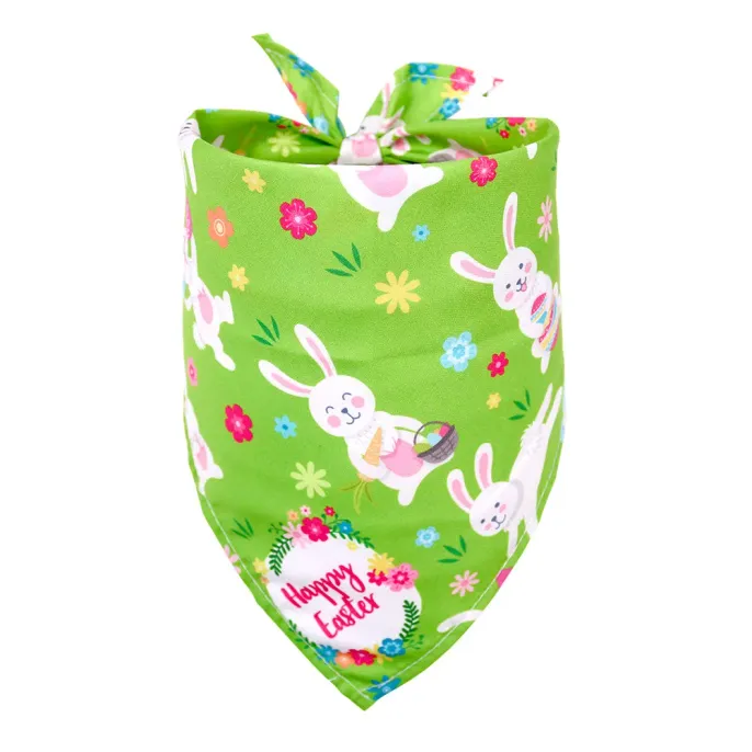 Easter Pet Bandana Dog Holiday Bib Cute Soft Comfortable Festive Accessory 