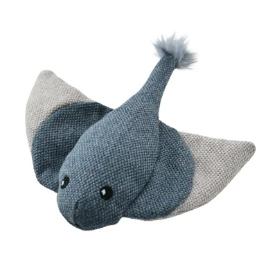 Summer Marine Life Series Stingray Style Squeaky Plush Dog Toy1