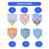 Easter Reversible Dog Bandana Scarf -       Cute Soft Pet Accessory Festive Pet Bib