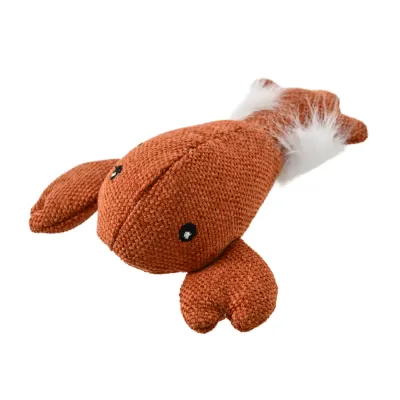 Summer Marine Life Series Lobster Style Squeaky Plush Dog Toy1