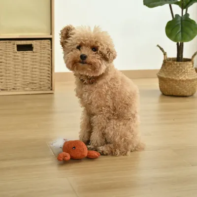 Summer Marine Life Series Lobster Style Squeaky Plush Dog Toy3