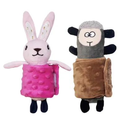 Foldable Treat-Hiding Design Rustling Plush Dog Toy with Squeaker (7) Foldable Treat-Hiding Design Rustling Plush Dog Toy with Squeaker (7)