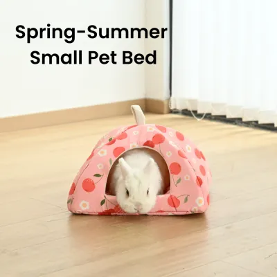 M Size Spring-Summer Series Triangular Cozy Small Pet Cave Bed4 M Size Spring-Summer Series Triangular Cozy Small Pet Cave Bed4
