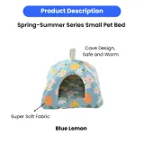 S Size Spring-Summer Series Triangular Cozy Small Pet Cave Bed6