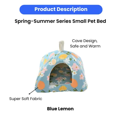 S Size Spring-Summer Series Triangular Cozy Small Pet Cave Bed6