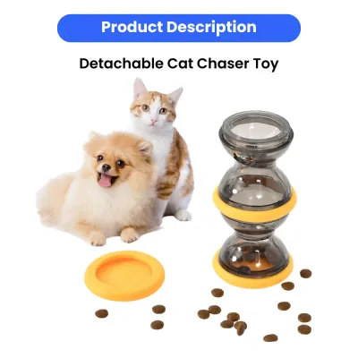 Detachable Funnel-Style Treat Dispensing Design Cat Chaser Toy7
