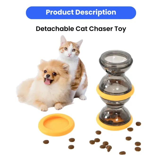 Detachable Funnel-Style Treat Dispensing Design Cat Chaser Toy7