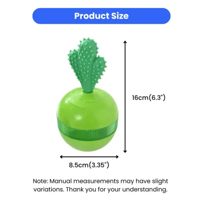 Detachable Green Radish Design Rotatable Treat Dispensing Dog Toy5