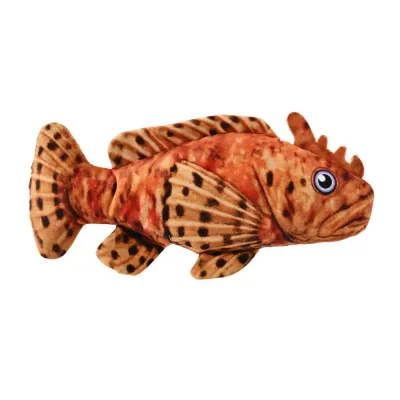 Realistic Stonefish Style Durable Squeaky Plush Dog Toy1 Realistic Stonefish Style Durable Squeaky Plush Dog Toy1