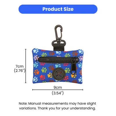 Quick-Hook and Zipper Front Slip-Resistant Dog Poop Bag Holder (4)
