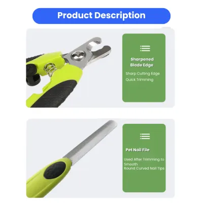 Dematting Tool Slicker Brush Nail File 6pcs Pet Grooming Kit (6)