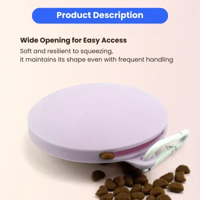 Waterproof Portable Silicone Dog Food Bag (10) Waterproof Portable Silicone Dog Food Bag (10)