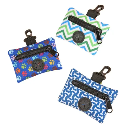 Quick-Hook and Zipper Front Slip-Resistant Dog Poop Bag Holder (5)