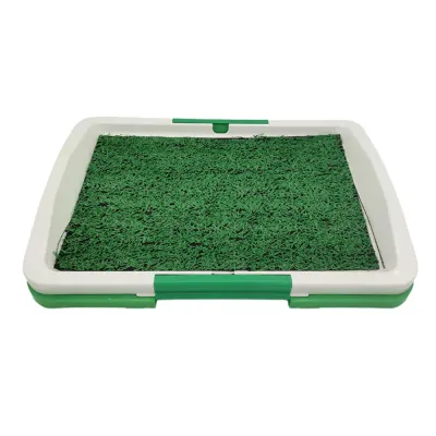Fake Grass Potty Tray Indoor Outdoor Small Size Dog Toilet (1) Fake Grass Potty Tray Indoor Outdoor Small Size Dog Toilet (1)