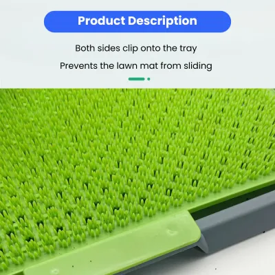 Fake Grass Potty Tray Indoor Outdoor Small Size Dog Toilet (3) Fake Grass Potty Tray Indoor Outdoor Small Size Dog Toilet (3)