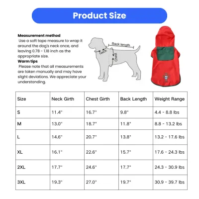Waterproof Lightweight Polyester with PU PFP Pet Raincoat (4) Waterproof Lightweight Polyester with PU PFP Pet Raincoat (4)