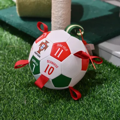 Inflation Chew Resistant FPF Interactive Soccer Ball Toy (2) Inflation Chew Resistant FPF Interactive Soccer Ball Toy (2)