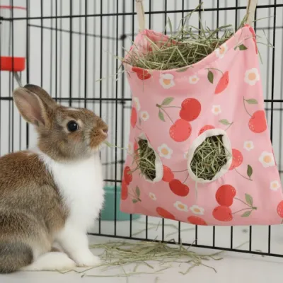 Spring-Summer Series Hangable Small Animals Hay Feeding Bag3 Spring-Summer Series Hangable Small Animals Hay Feeding Bag3