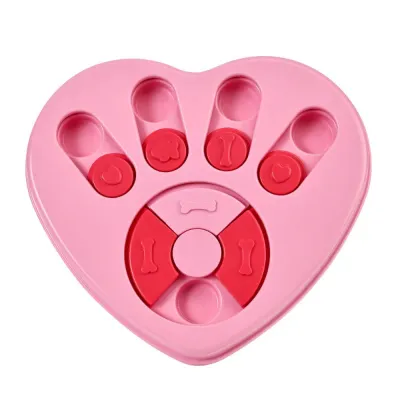 Heart-Shaped Dog Puzzle Slow Feeder Cute Anti-Gulping Pet Food Bowl Heart-Shaped Dog Puzzle Slow Feeder Cute Anti-Gulping Pet Food Bowl